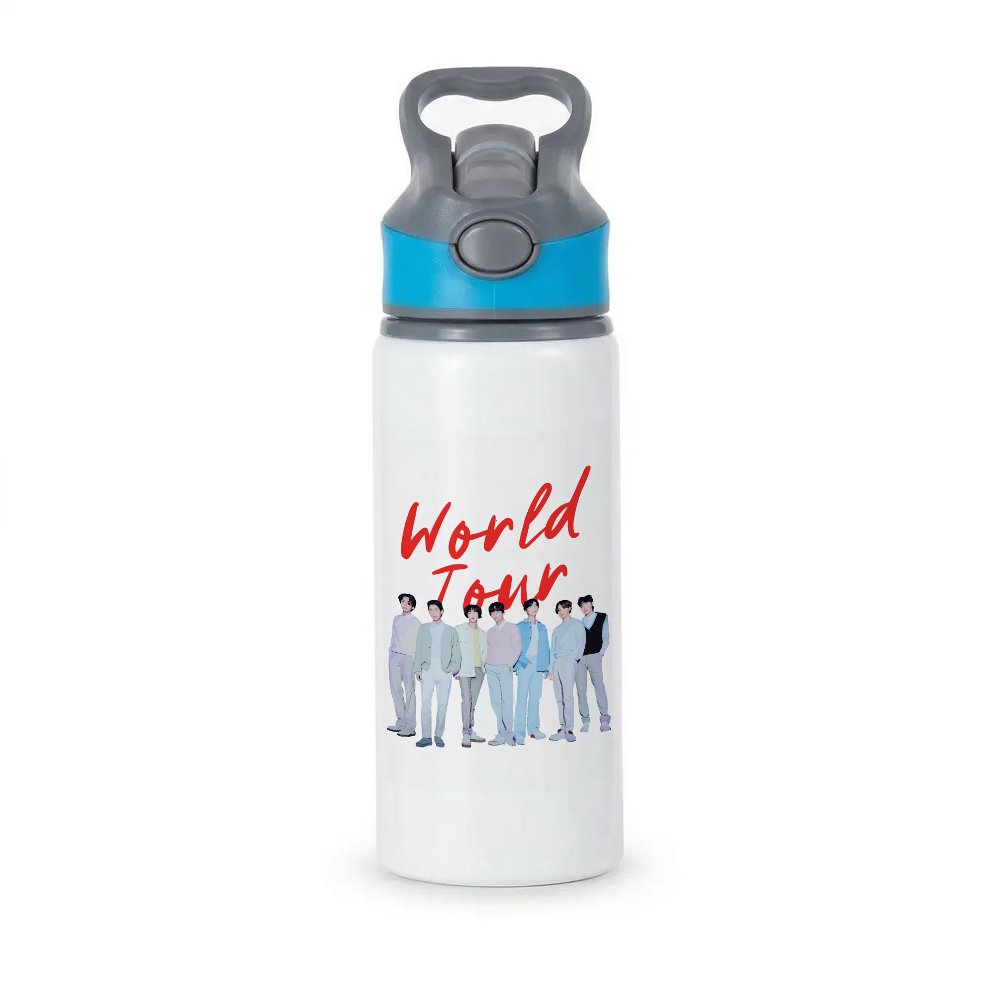 K-Pop Band Pastel Tour Active Water Bottle - Blue