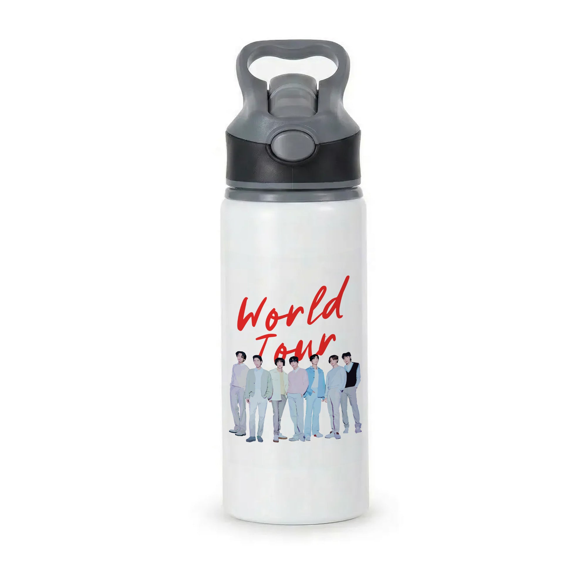 K-Pop Band Pastel Tour Active Water Bottle - Black