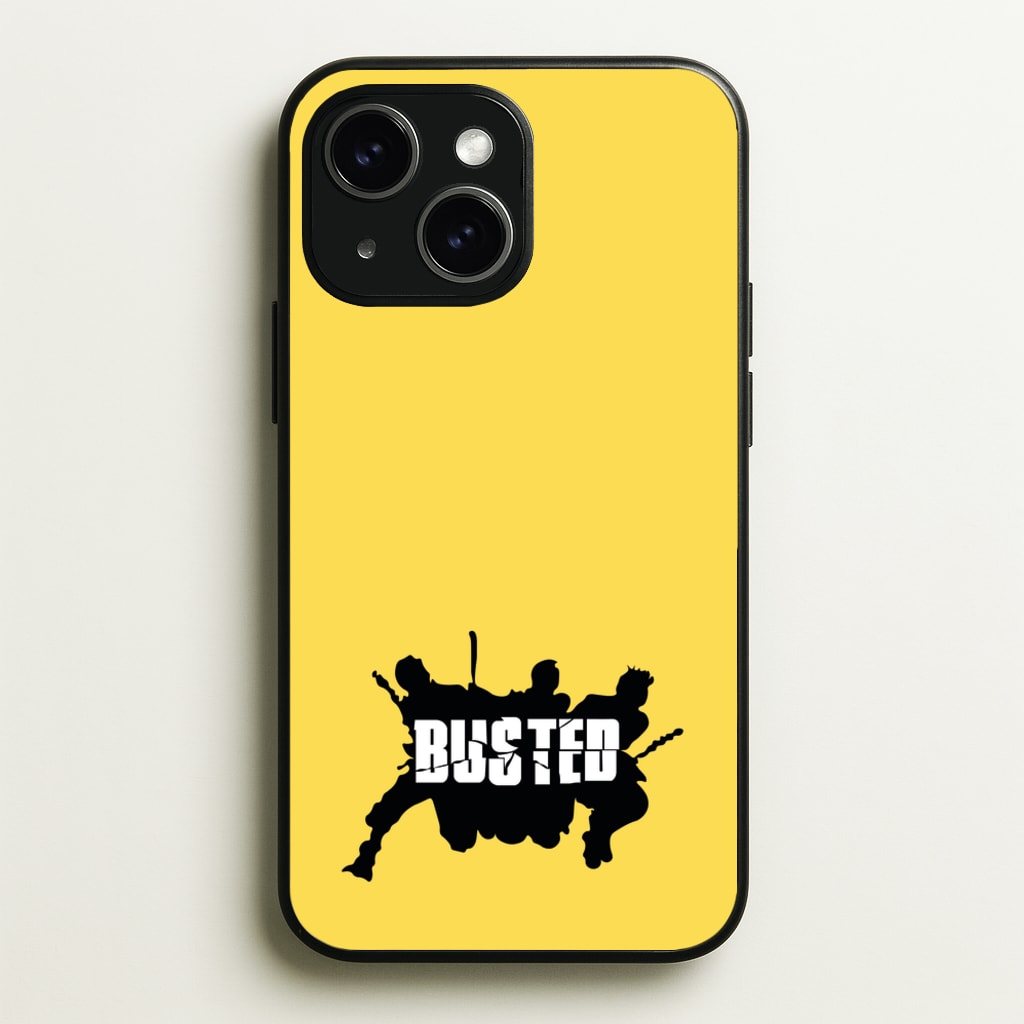 Splatter Text - Bust Band - Busted Phone Case for iPhone 15