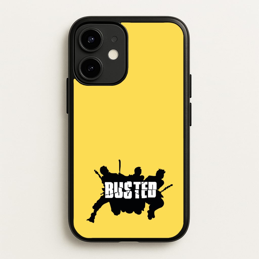 Splatter Text - Bust Band - Busted Phone Case for iPhone 12 / 12 Pro
