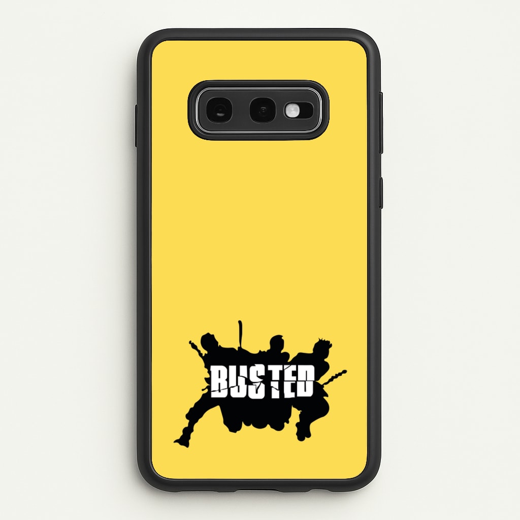 Splatter Text - Bust Band - Busted Phone Case for Galaxy S10e