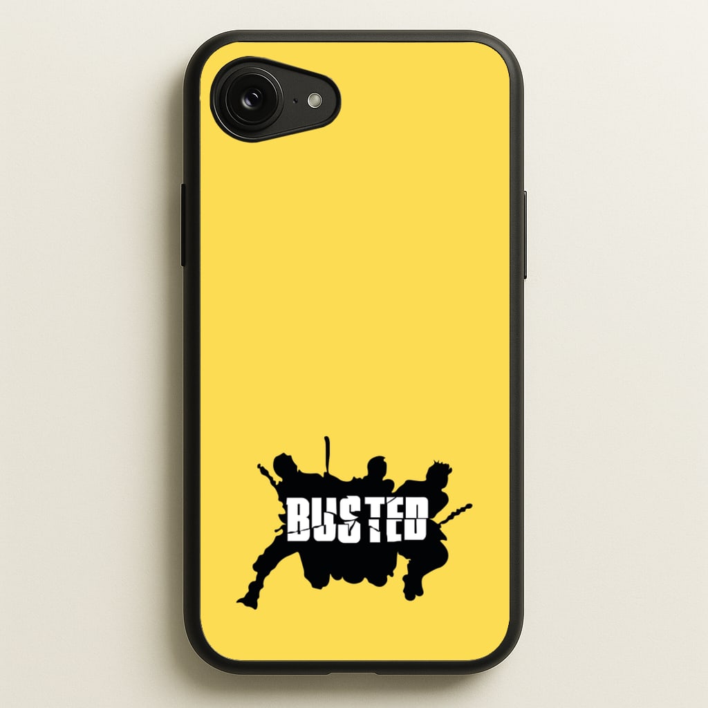 Splatter Text - Bust Band - Busted Phone Case for iPhone 16e