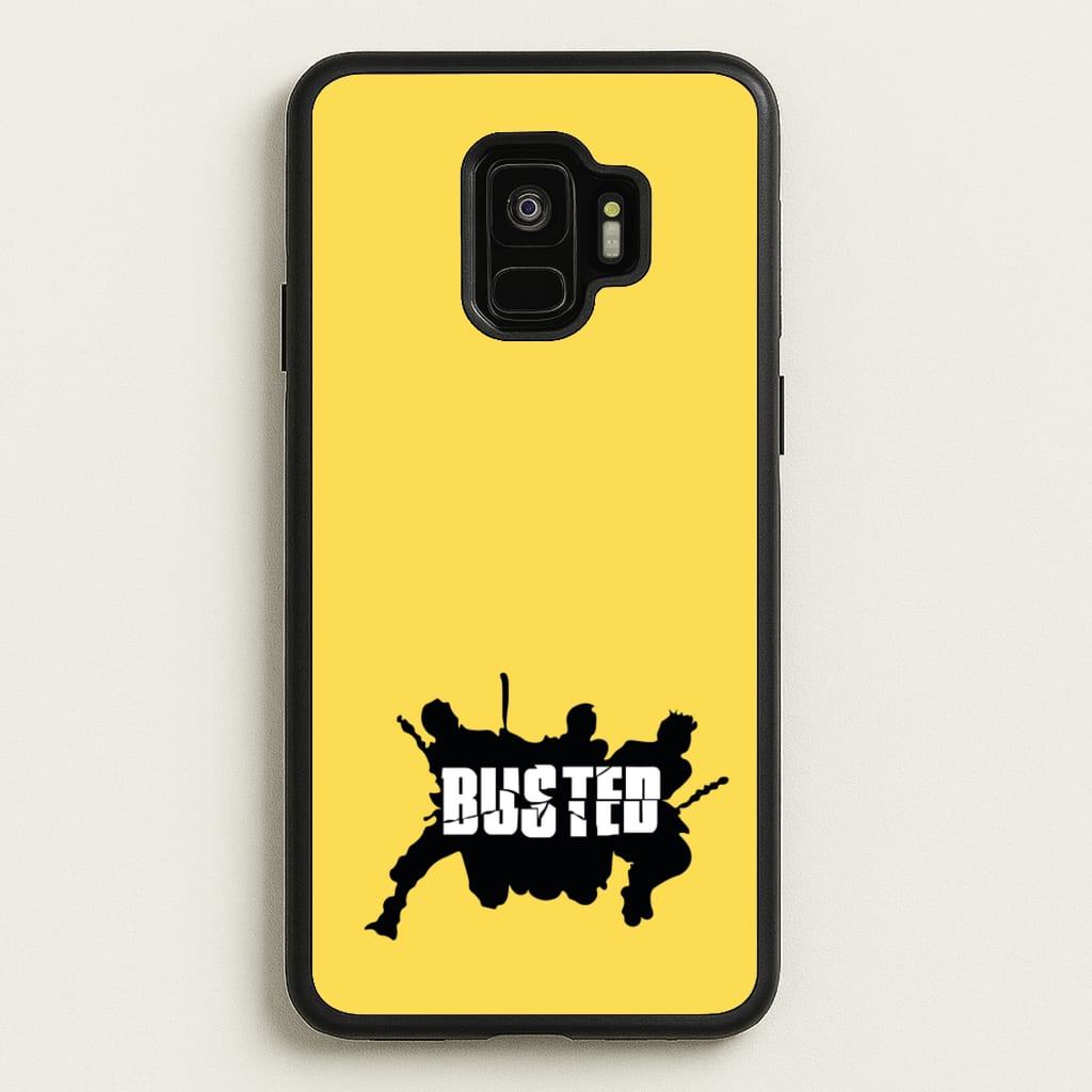 Splatter Text - Bust Band - Busted Phone Case for Galaxy S9