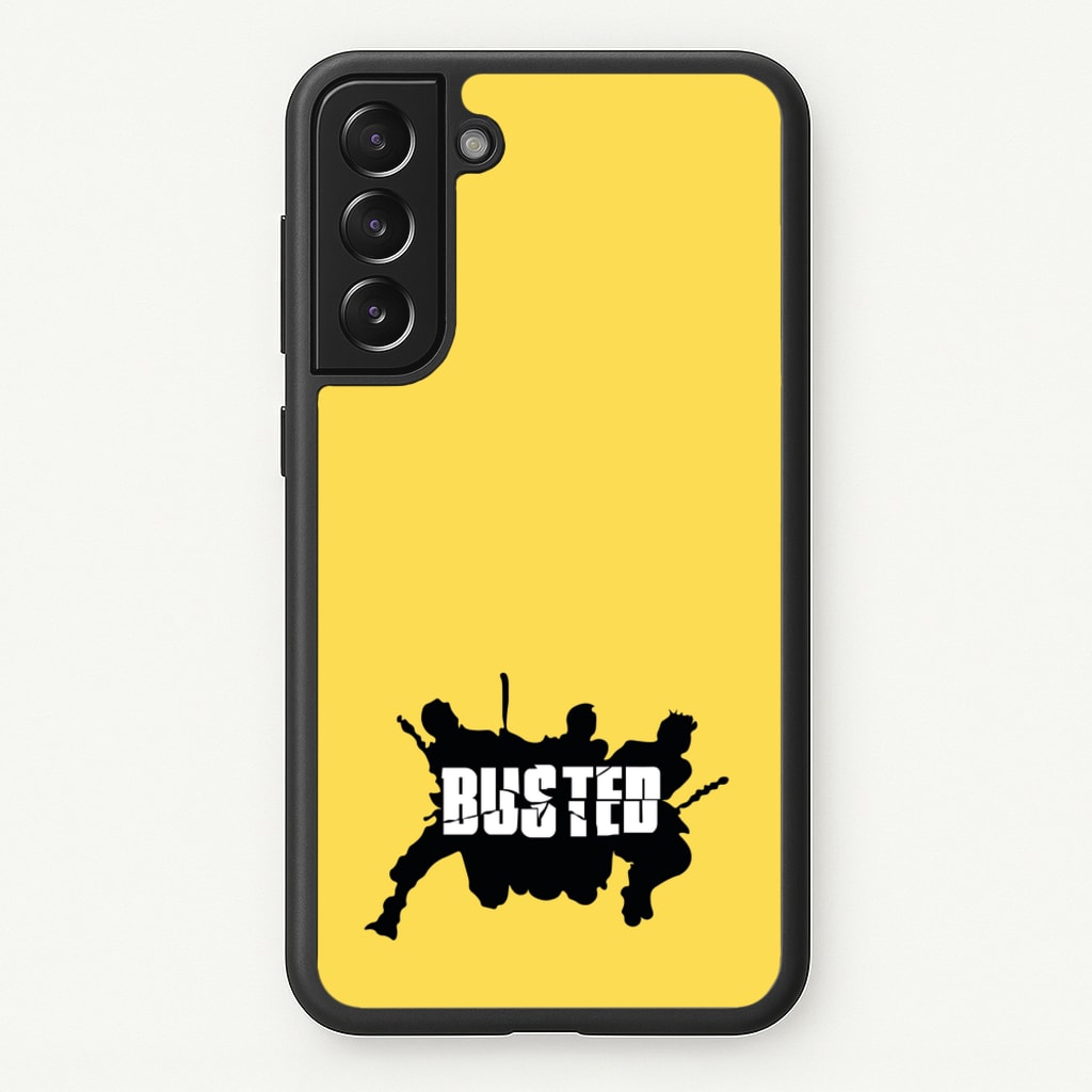 Splatter Text - Bust Band - Busted Phone Case for Galaxy S22