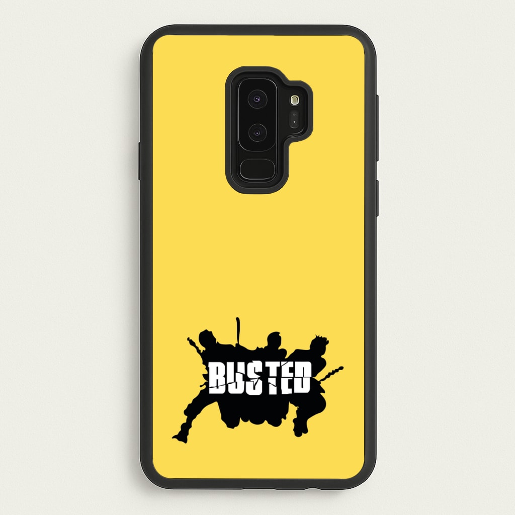 Splatter Text - Bust Band - Busted Phone Case for Galaxy S9 Plus