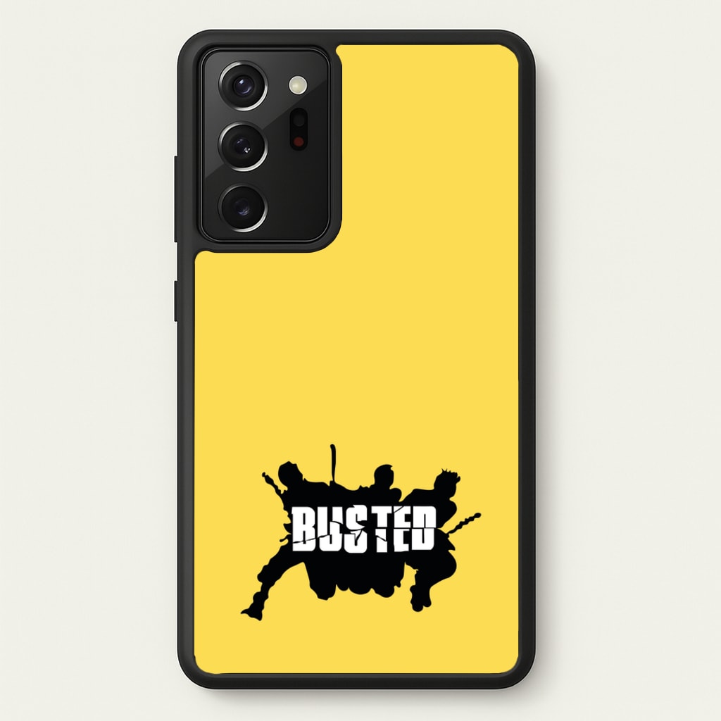 Splatter Text - Bust Band - Busted Phone Case for Galaxy Note 20 Ultra