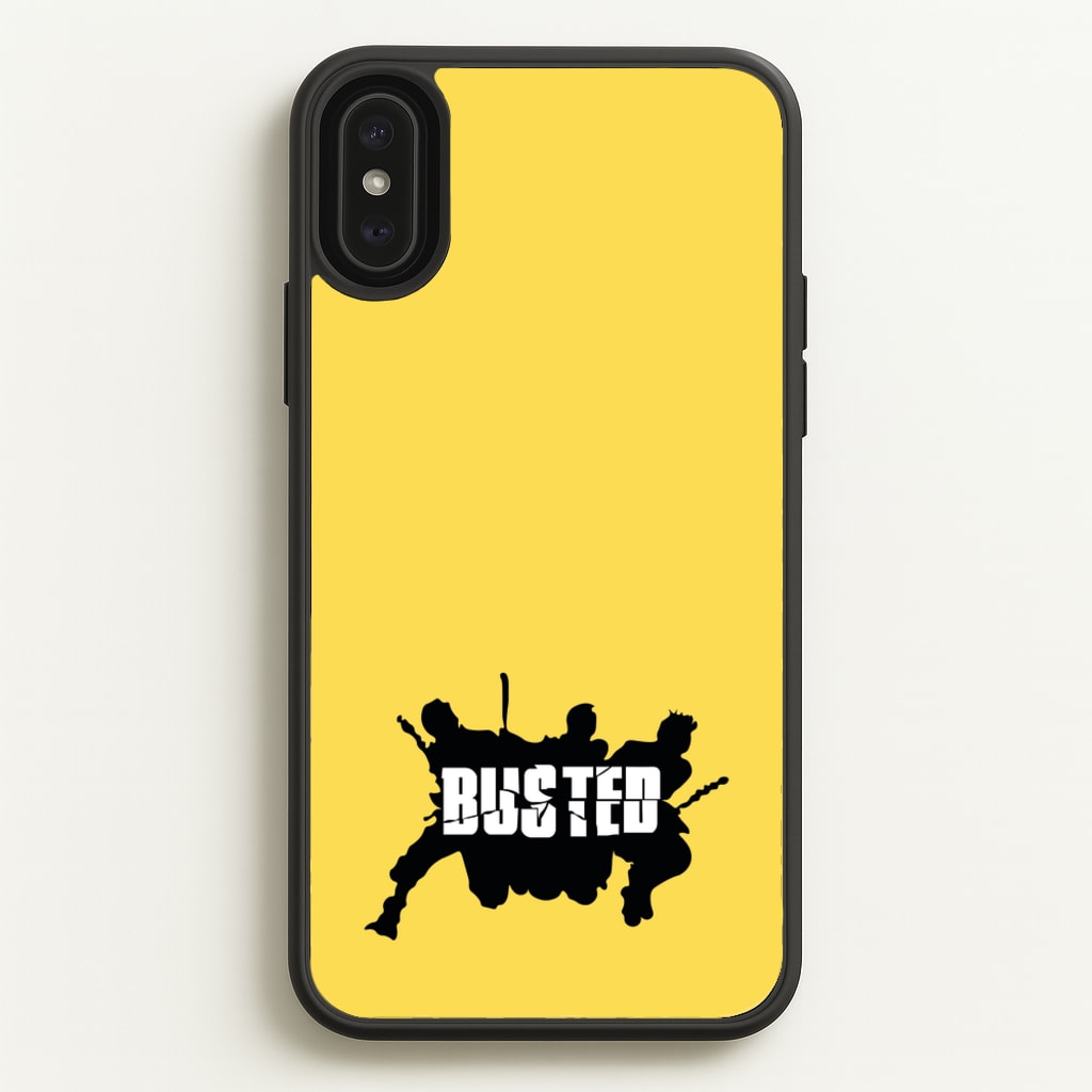 Splatter Text - Bust Band - Busted Phone Case for iPhone XS Max