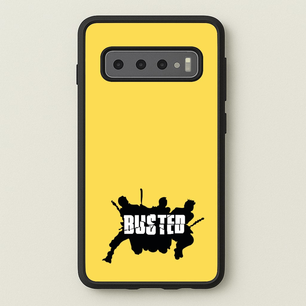 Splatter Text - Bust Band - Busted Phone Case for Galaxy S10 Plus
