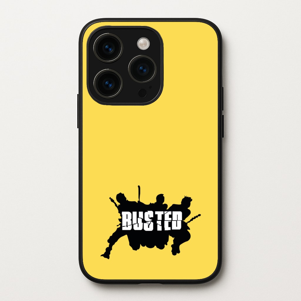 Splatter Text - Bust Band - Busted Phone Case for iPhone 15 Pro