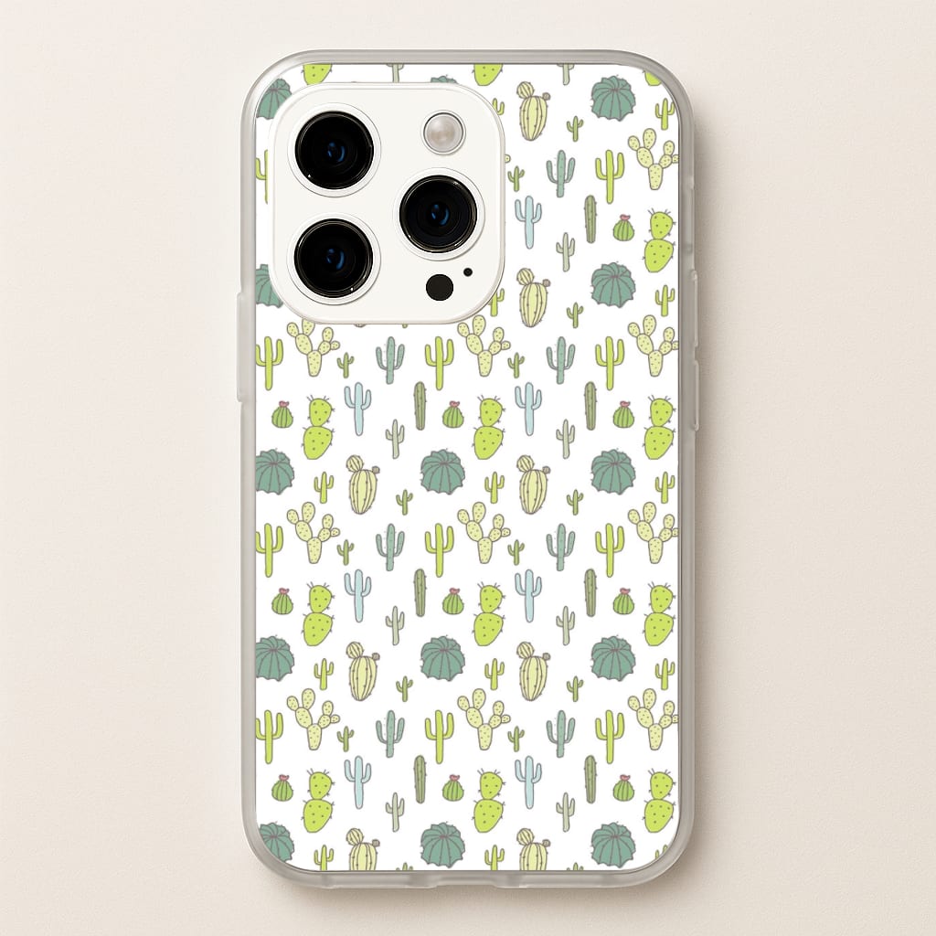 Cactus Pattern - Phone Case for iPhone 15 Pro
