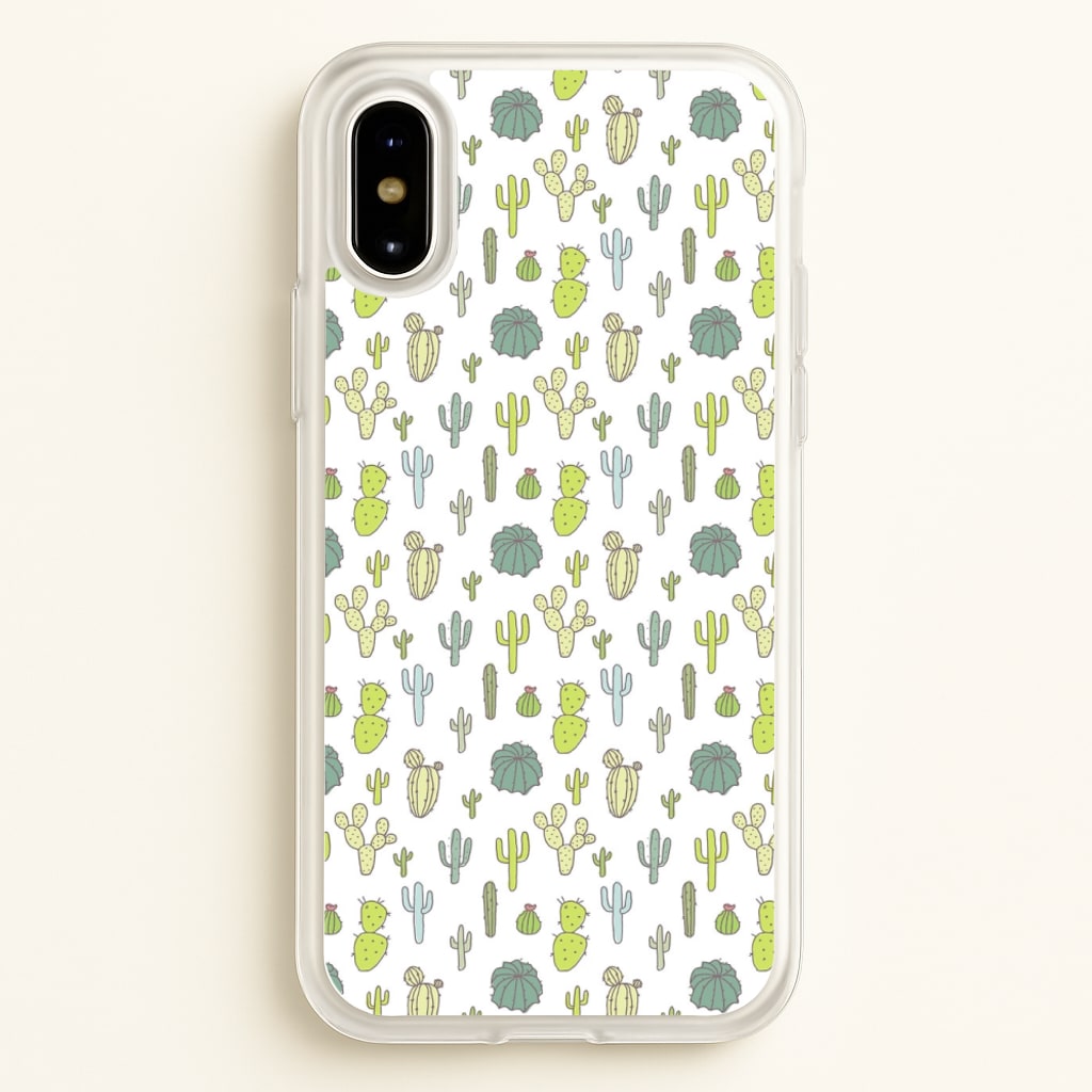 Cactus Pattern - Phone Case for iPhone X / XS