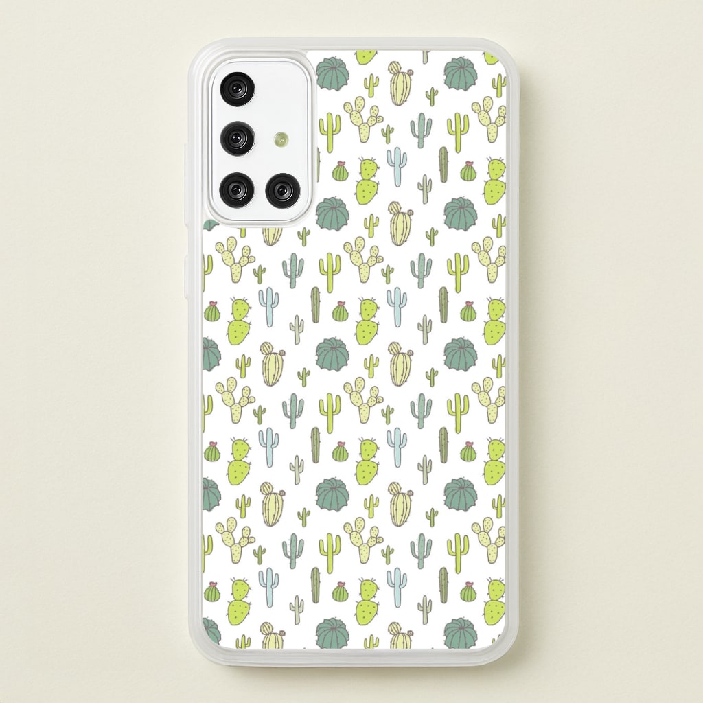 Cactus Pattern - Phone Case for Galaxy A71
