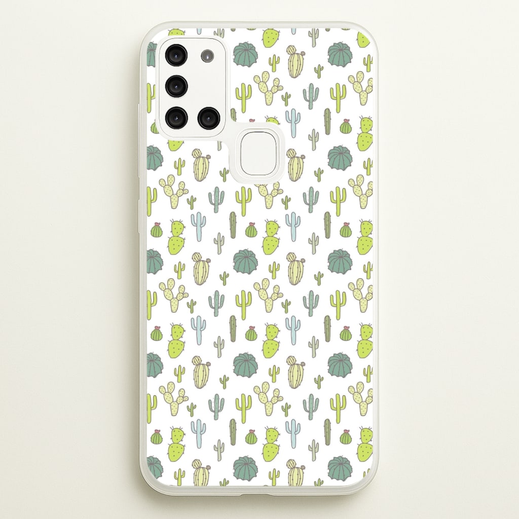 Cactus Pattern - Phone Case for Galaxy A21s