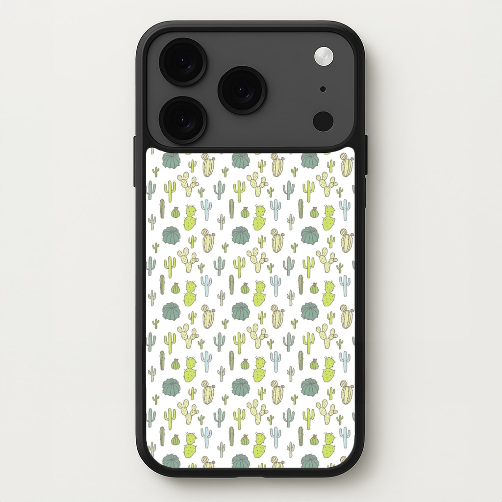 Cactus Pattern Phone Case for iPhone 17 Pro Max