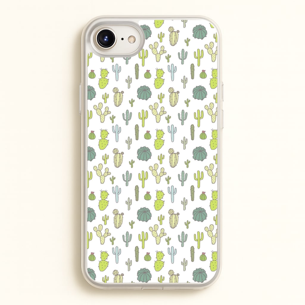 Cactus Pattern - Phone Case for iPhone 6 / 7 / 8 / SE