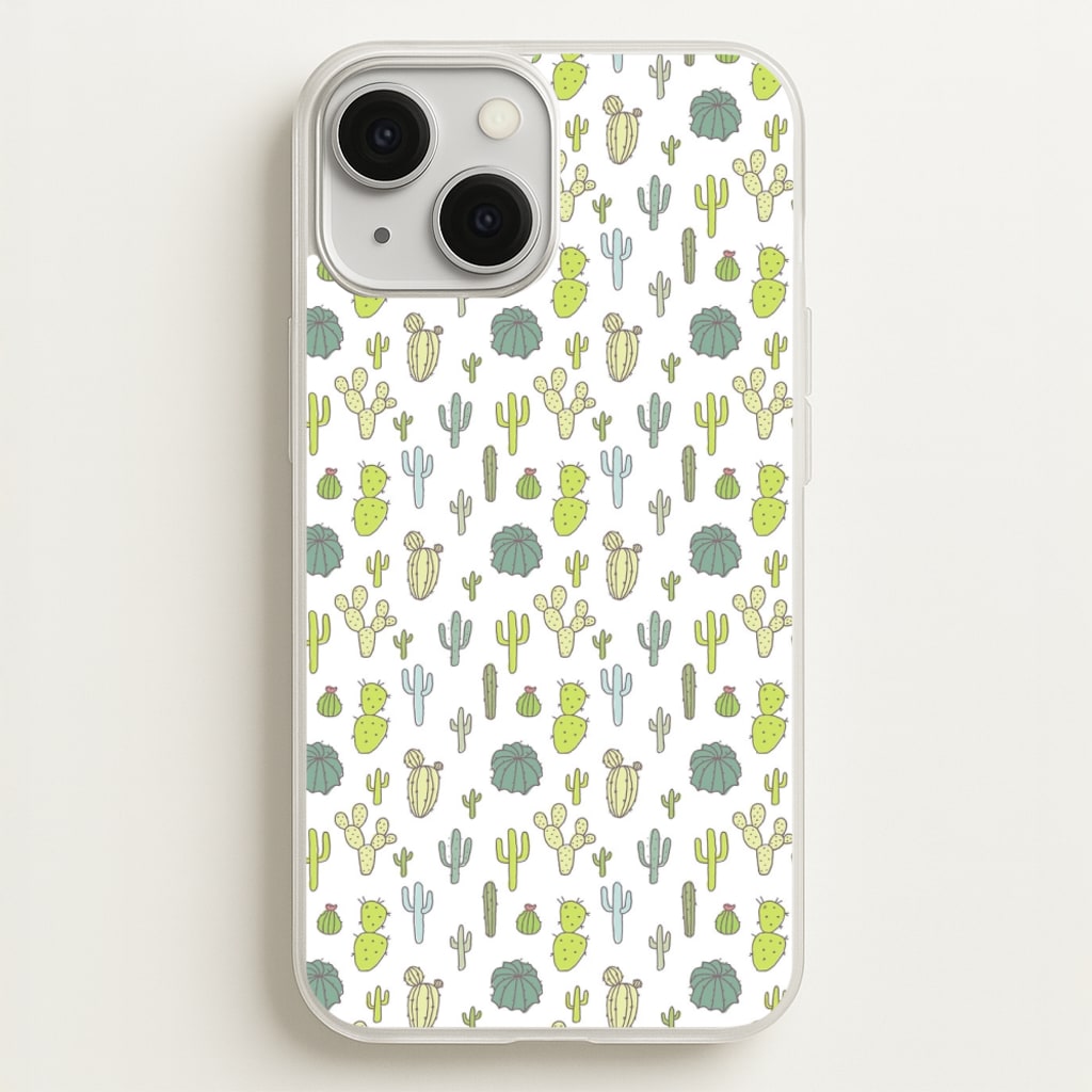 Cactus Pattern - Phone Case for iPhone 13 Mini