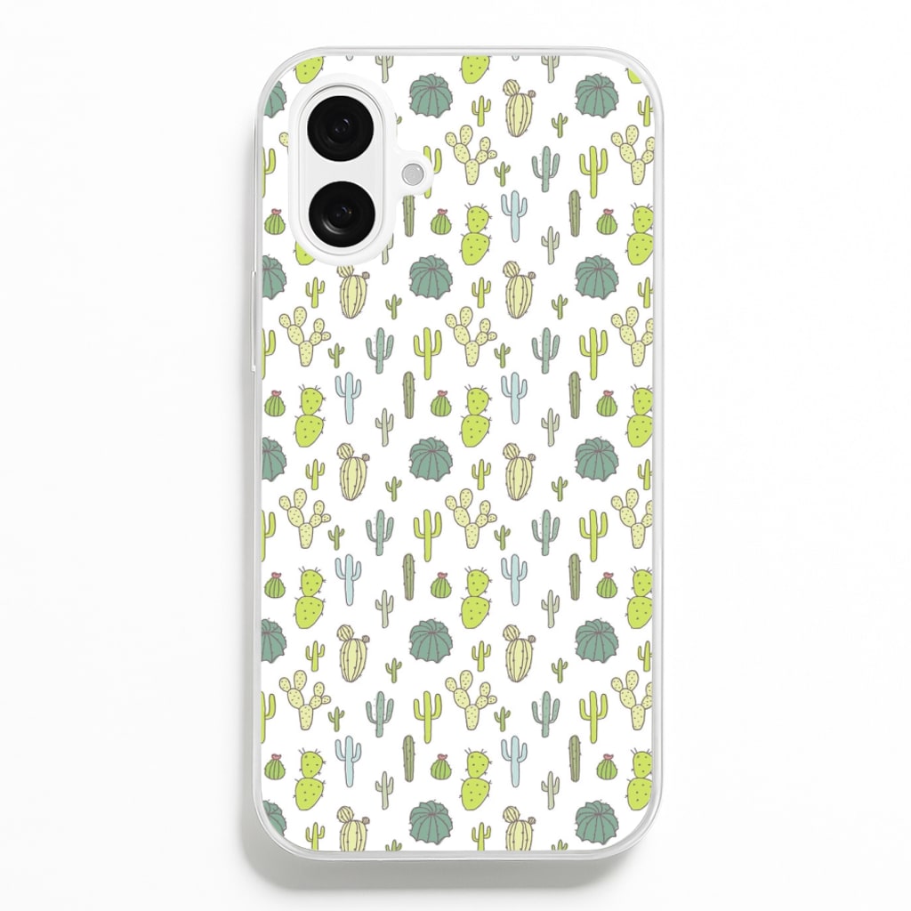 Cactus Pattern - Phone Case for iPhone 16 Plus