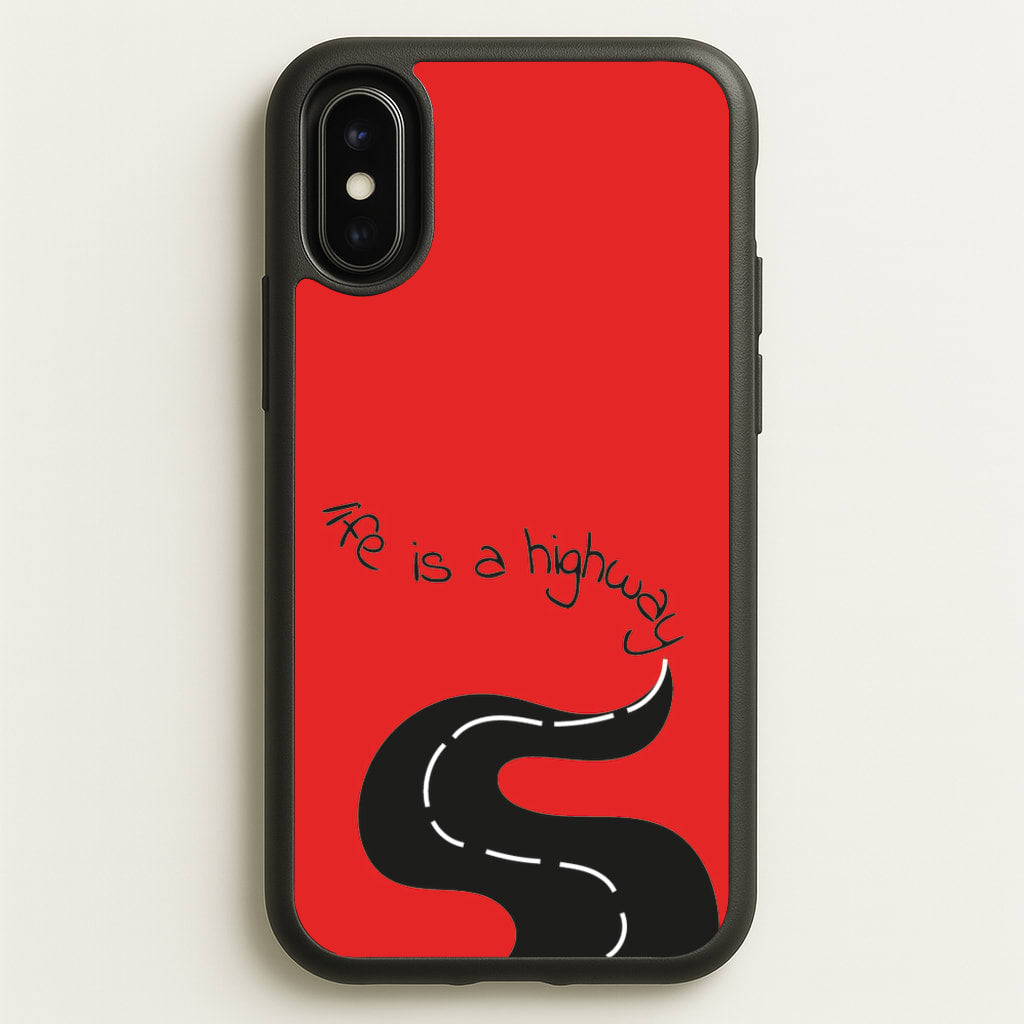 Life Is A Highway - Cars - Cars Phone Case for iPhone X / XS
