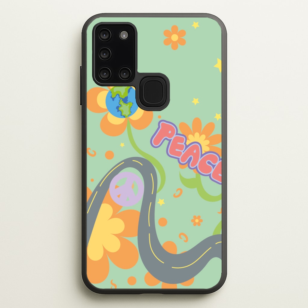 Peace - Cars - Cars Phone Case for Galaxy A21s