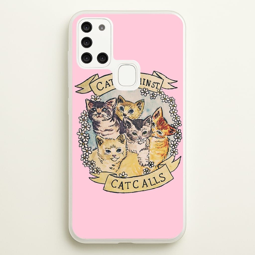 Cats Against Cat Calls - Phone Case for Galaxy A21s