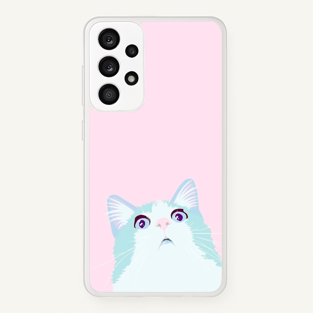 Curious Cat - Phone Case for Galaxy A53