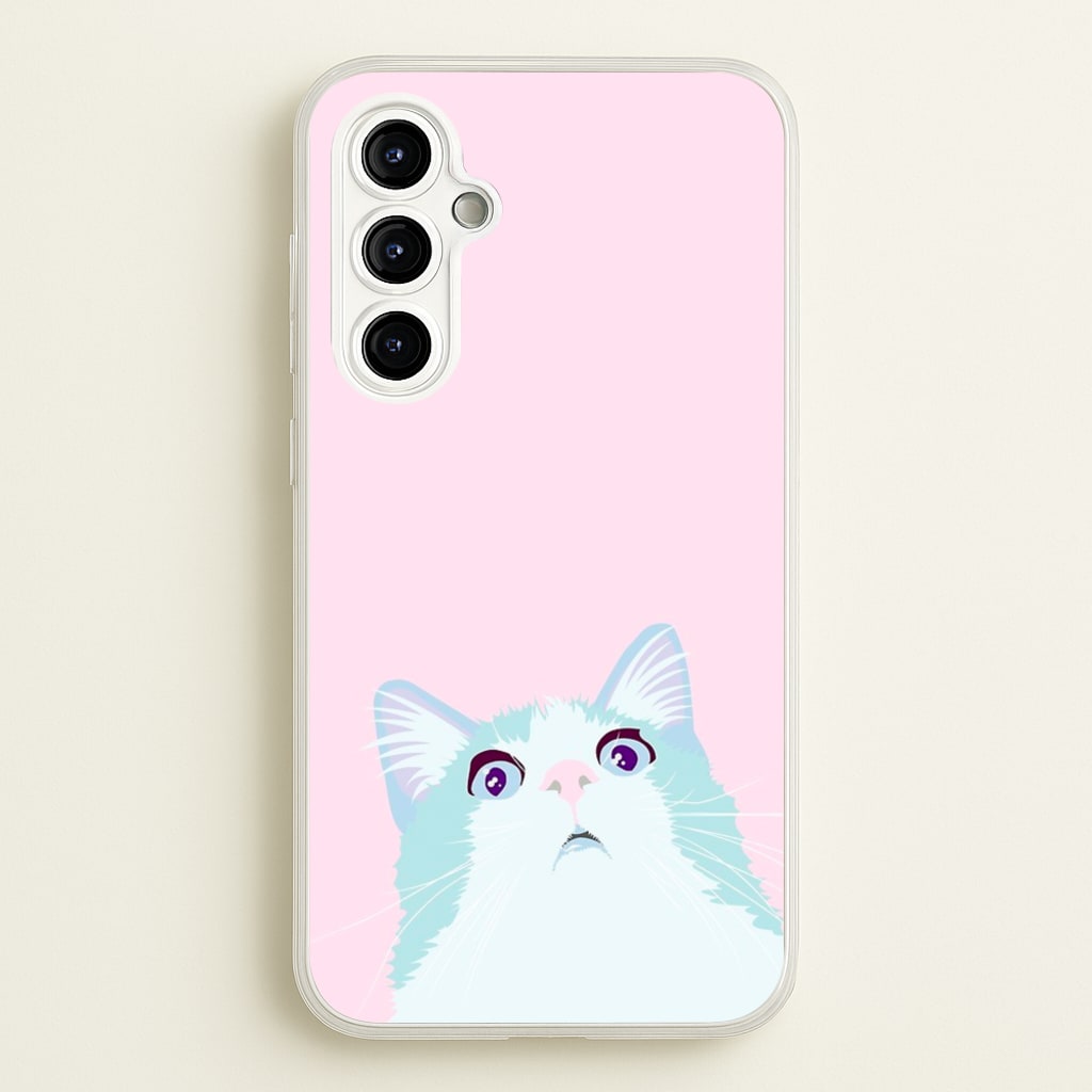 Curious Cat - Phone Case for Galaxy A54