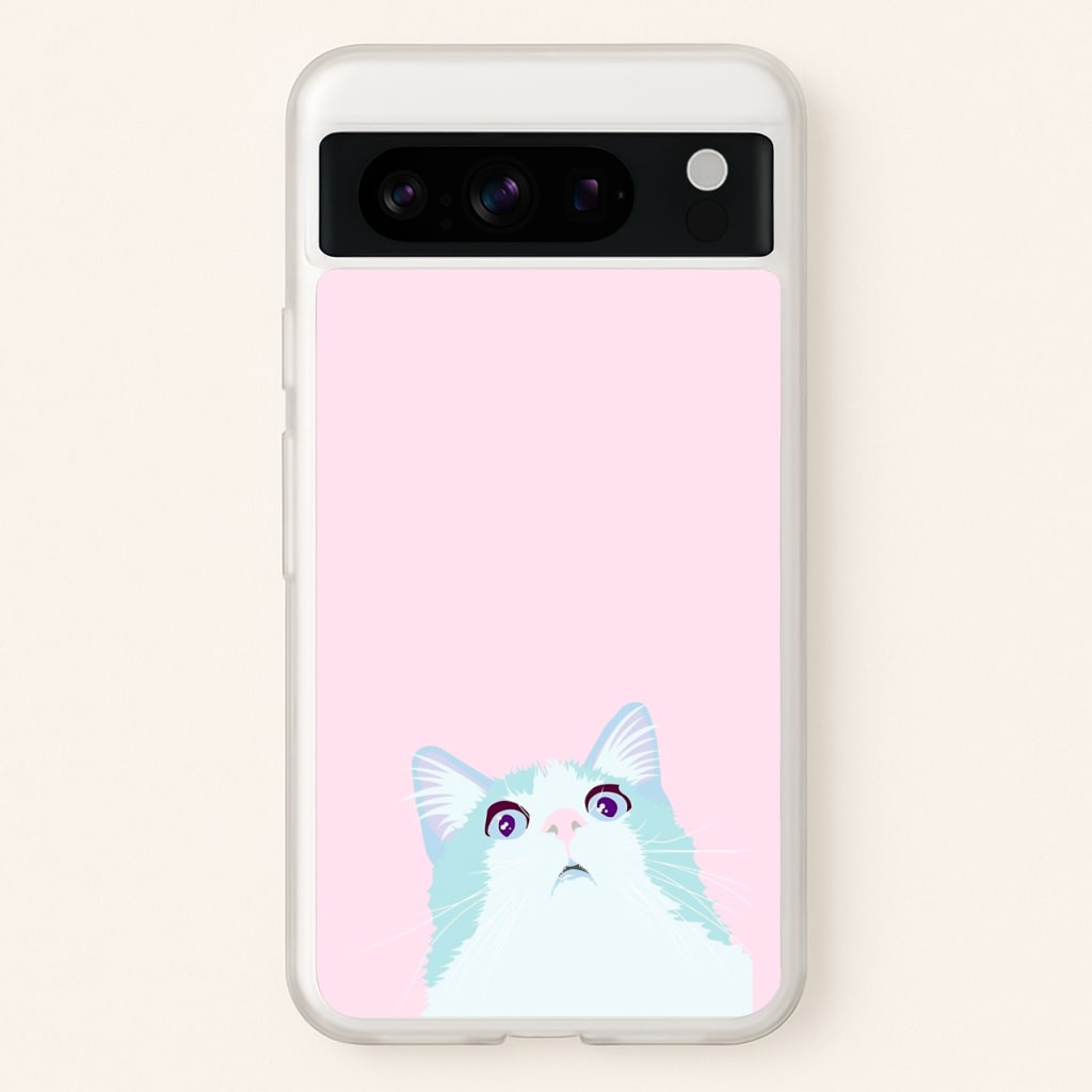 Curious Cat - Phone Case for Google Pixel 8 Pro