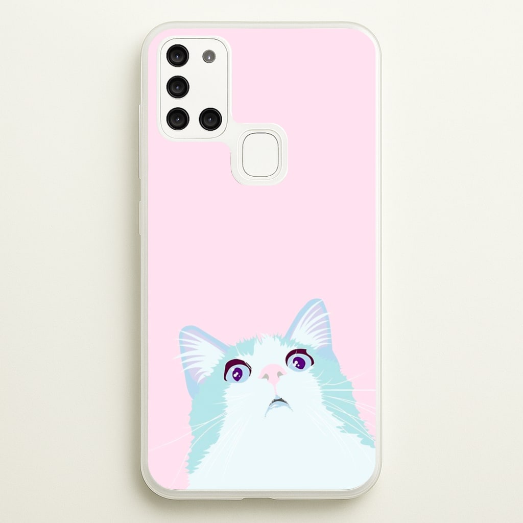 Curious Cat - Phone Case for Galaxy A21s