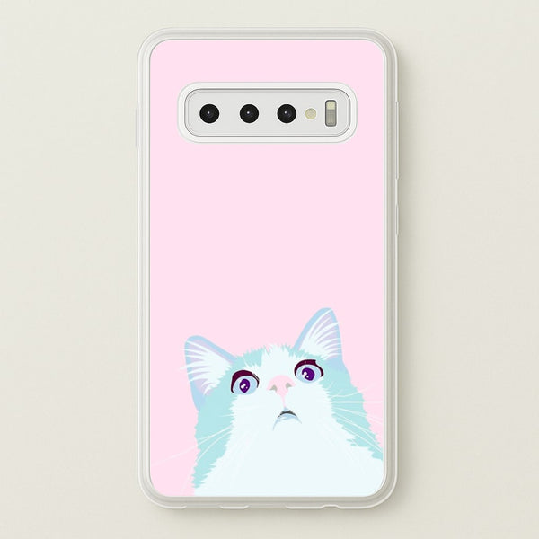 Curious Cat - Phone Case for Galaxy S10