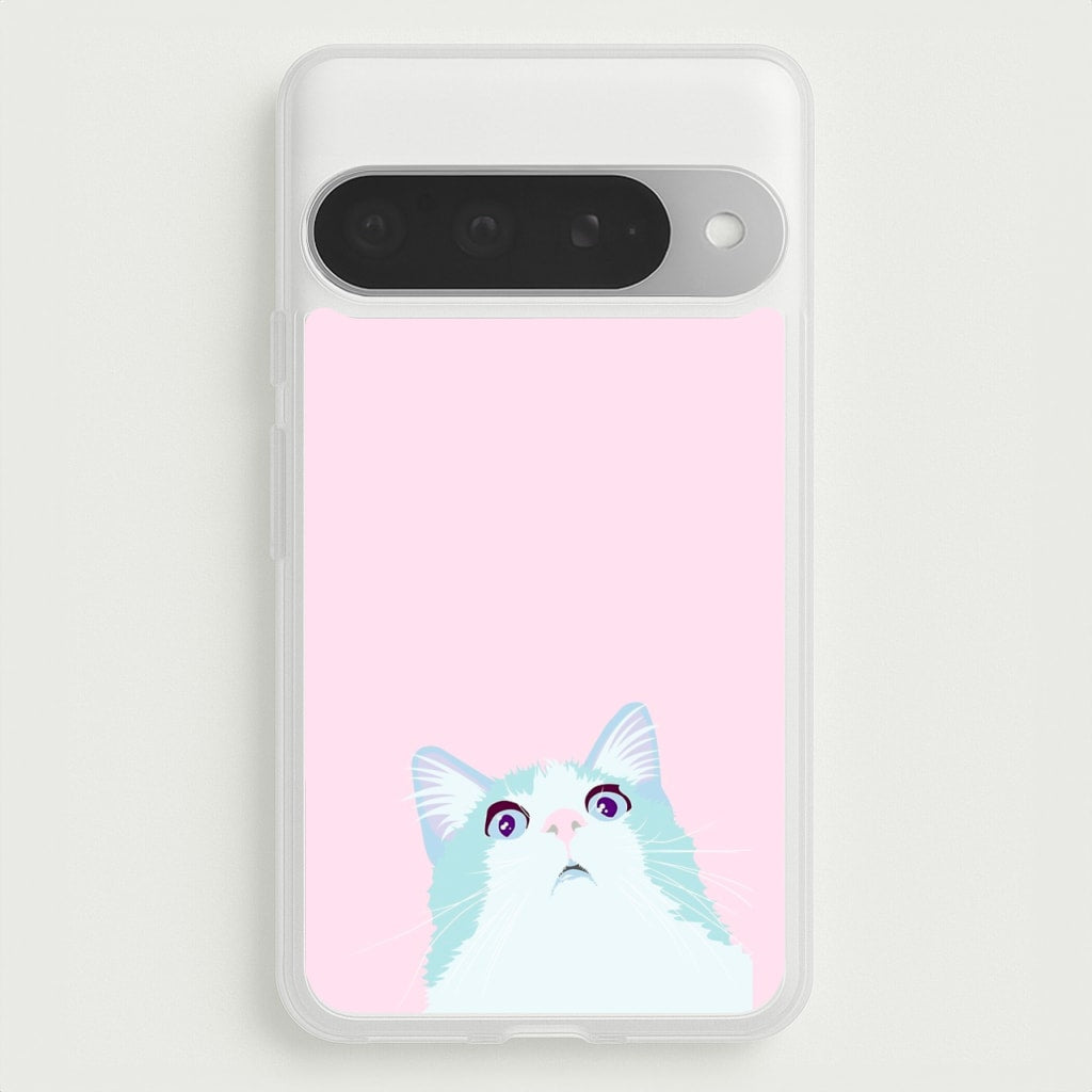 Curious Cat Phone Case for Google Pixel 10 Pro XL