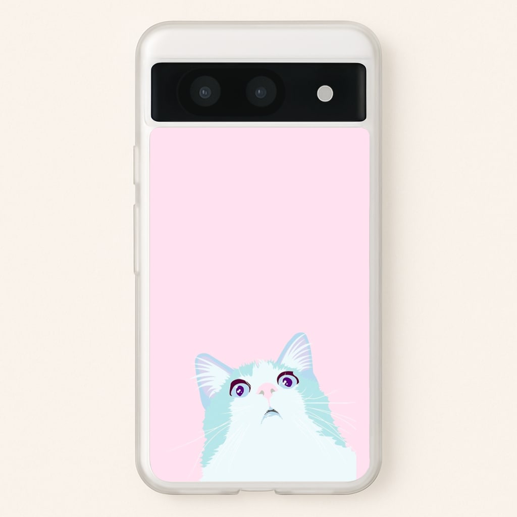 Curious Cat - Phone Case for Google Pixel 8a