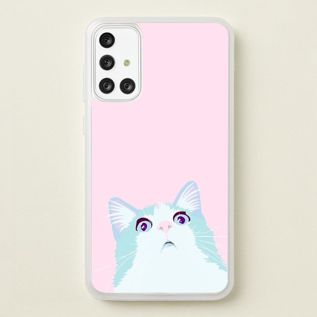 Curious Cat - Phone Case for Galaxy A71