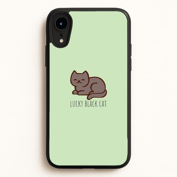 Lucky Black Cat - Cats - Cats Phone Case for iPhone XR