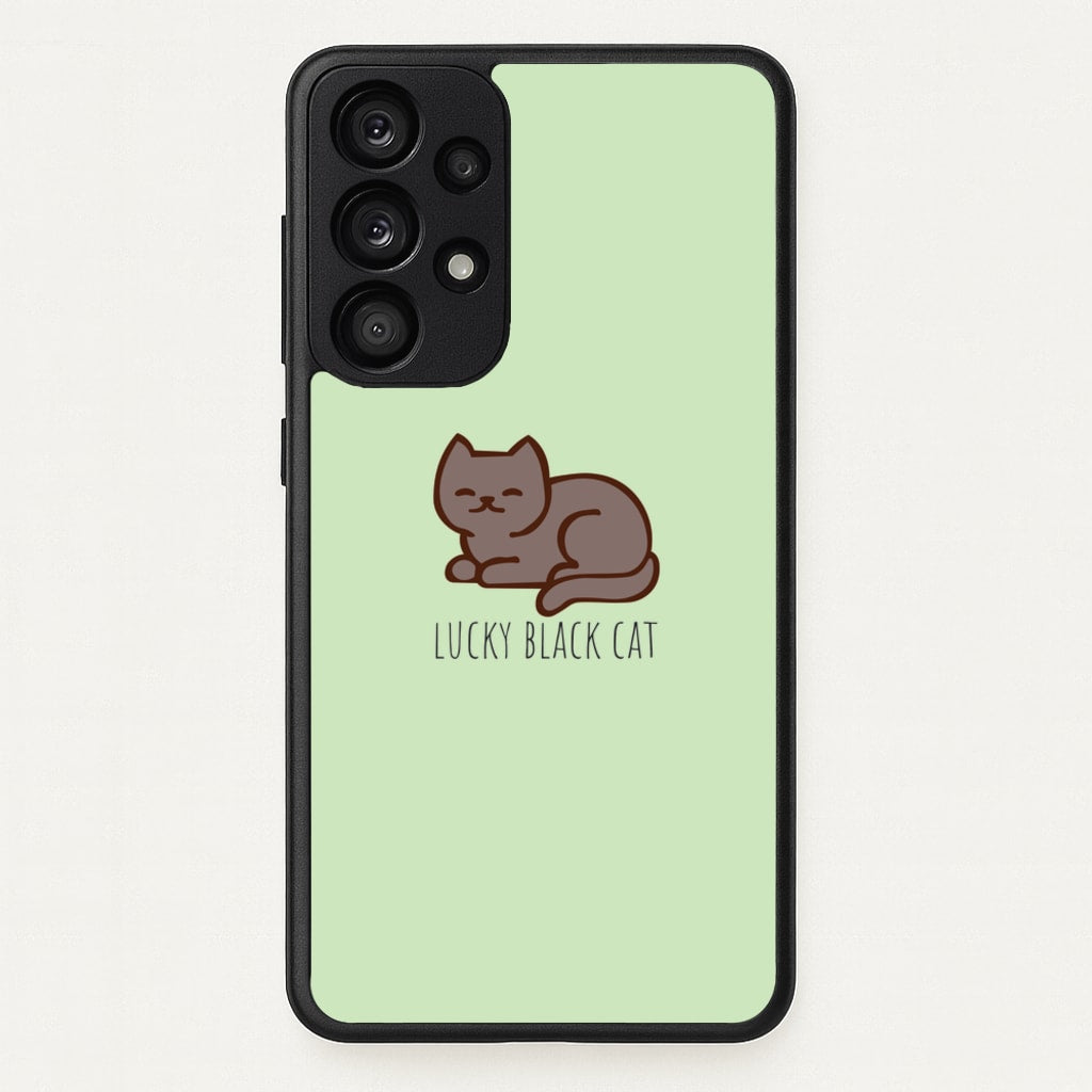 Lucky Black Cat - Cats - Cats Phone Case for Galaxy A53