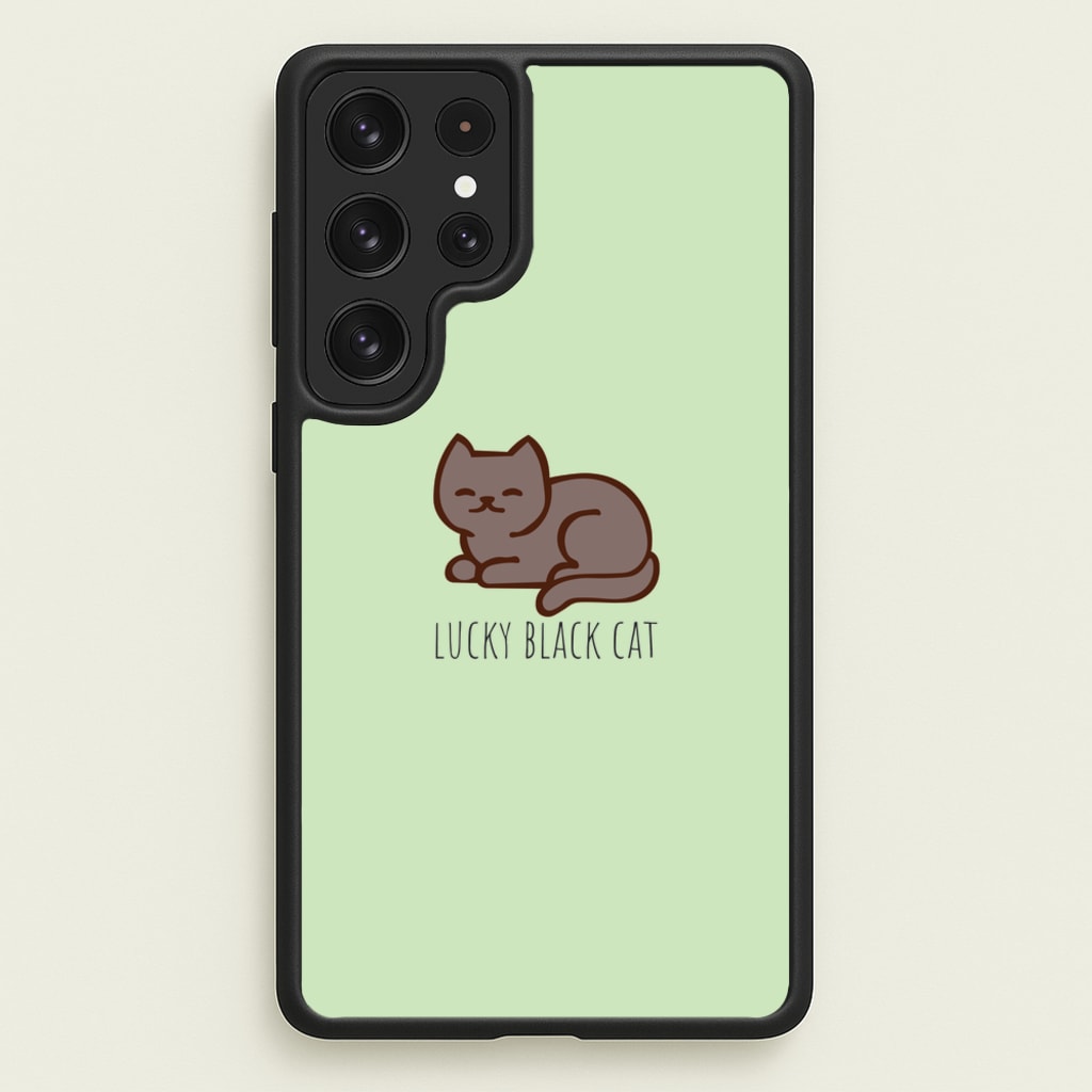 Lucky Black Cat - Cats - Cats Phone Case for Galaxy S22 Ultra