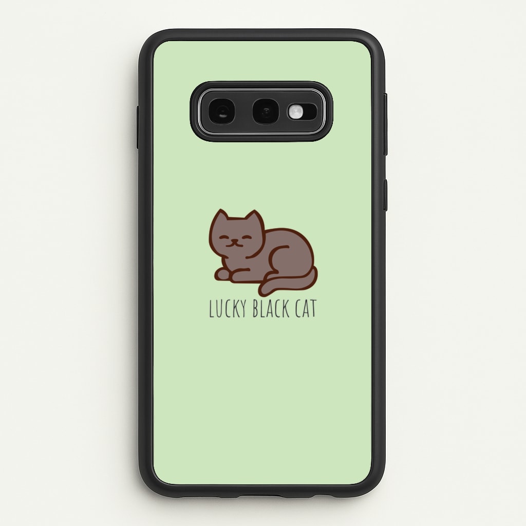 Lucky Black Cat - Cats - Cats Phone Case for Galaxy S10e