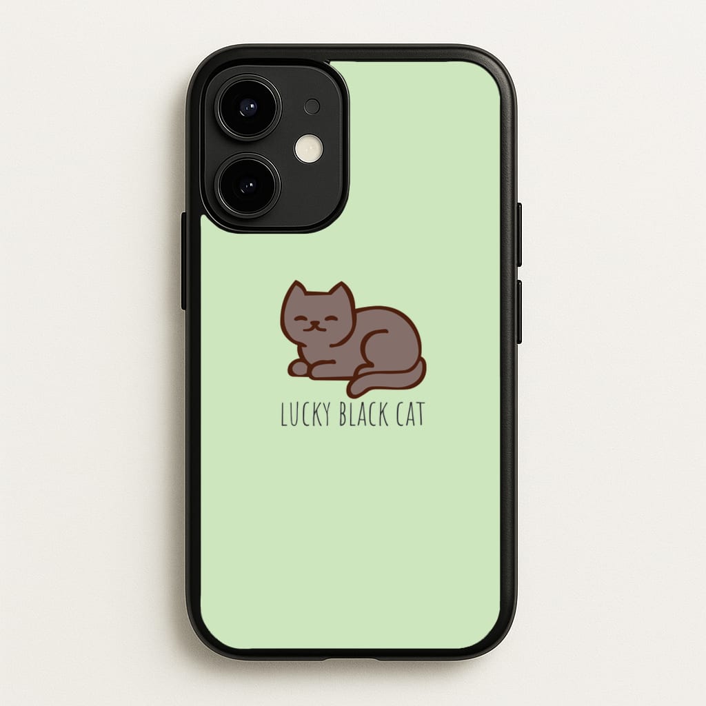 Lucky Black Cat - Cats - Cats Phone Case for iPhone 12 / 12 Pro