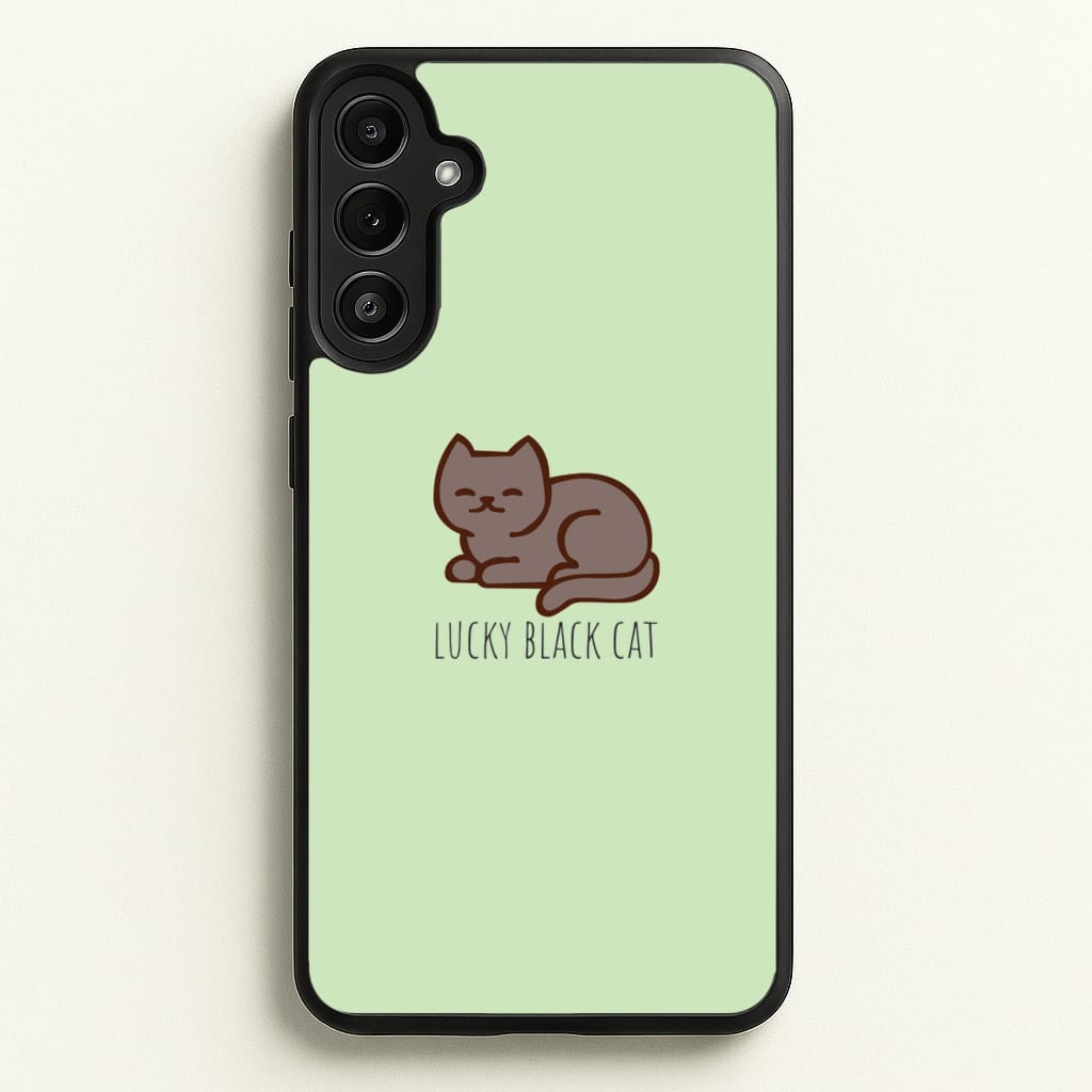 Lucky Black Cat - Cats - Cats Phone Case for Galaxy A34