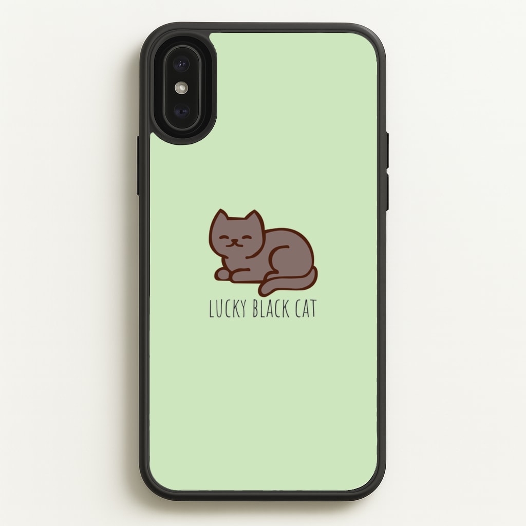 Lucky Black Cat - Cats - Cats Phone Case for iPhone XS Max