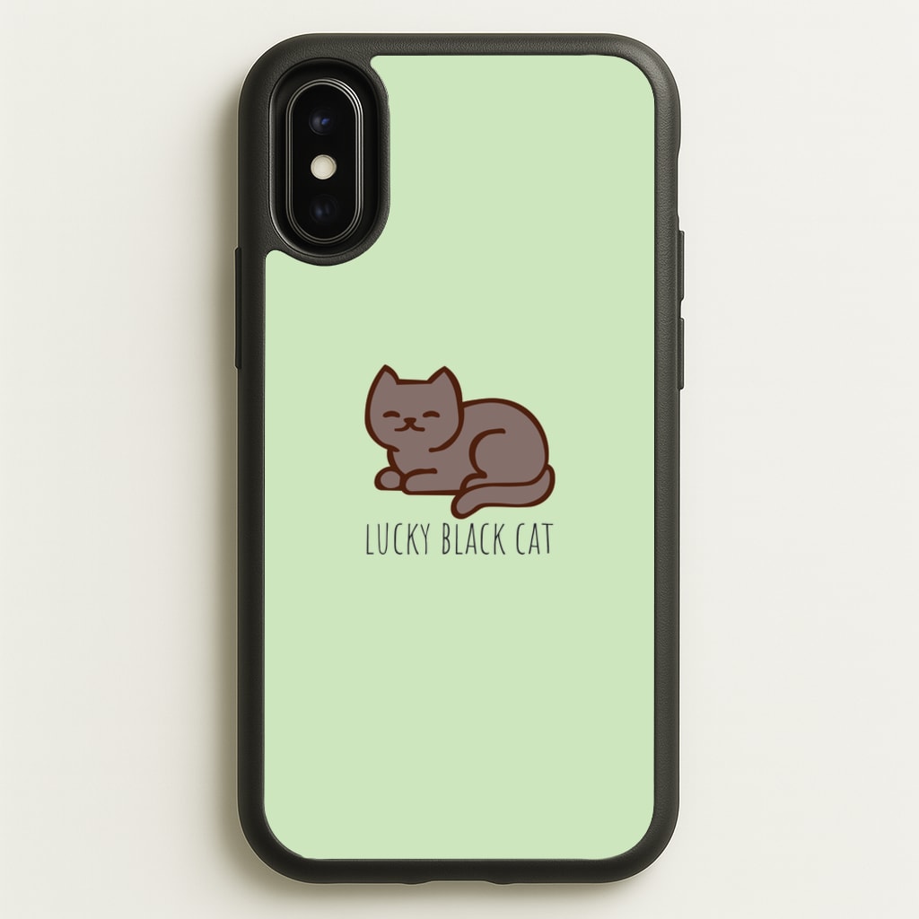 Lucky Black Cat - Cats - Cats Phone Case for iPhone X / XS