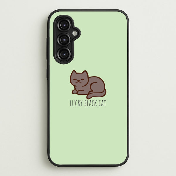 Lucky Black Cat - Cats - Cats Phone Case for Galaxy A14