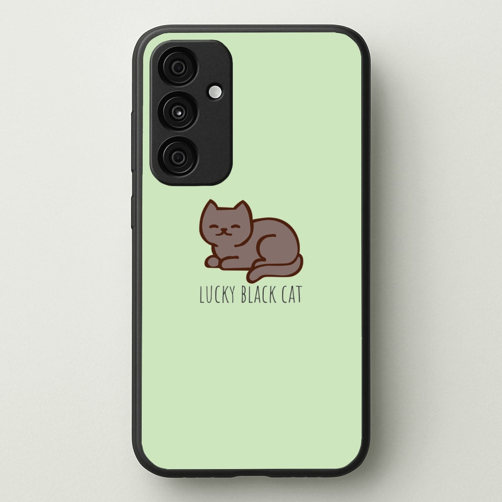 Lucky Black Cat - Cats - Cats Phone Case for Galaxy A55