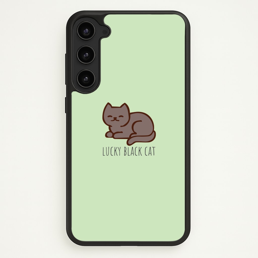 Lucky Black Cat - Cats - Cats Phone Case for Galaxy S23