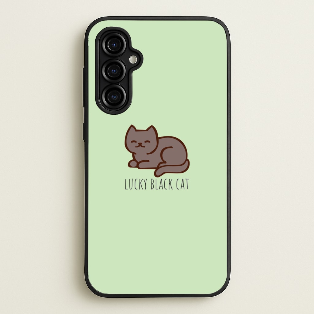 Lucky Black Cat - Cats - Cats Phone Case for Galaxy A54