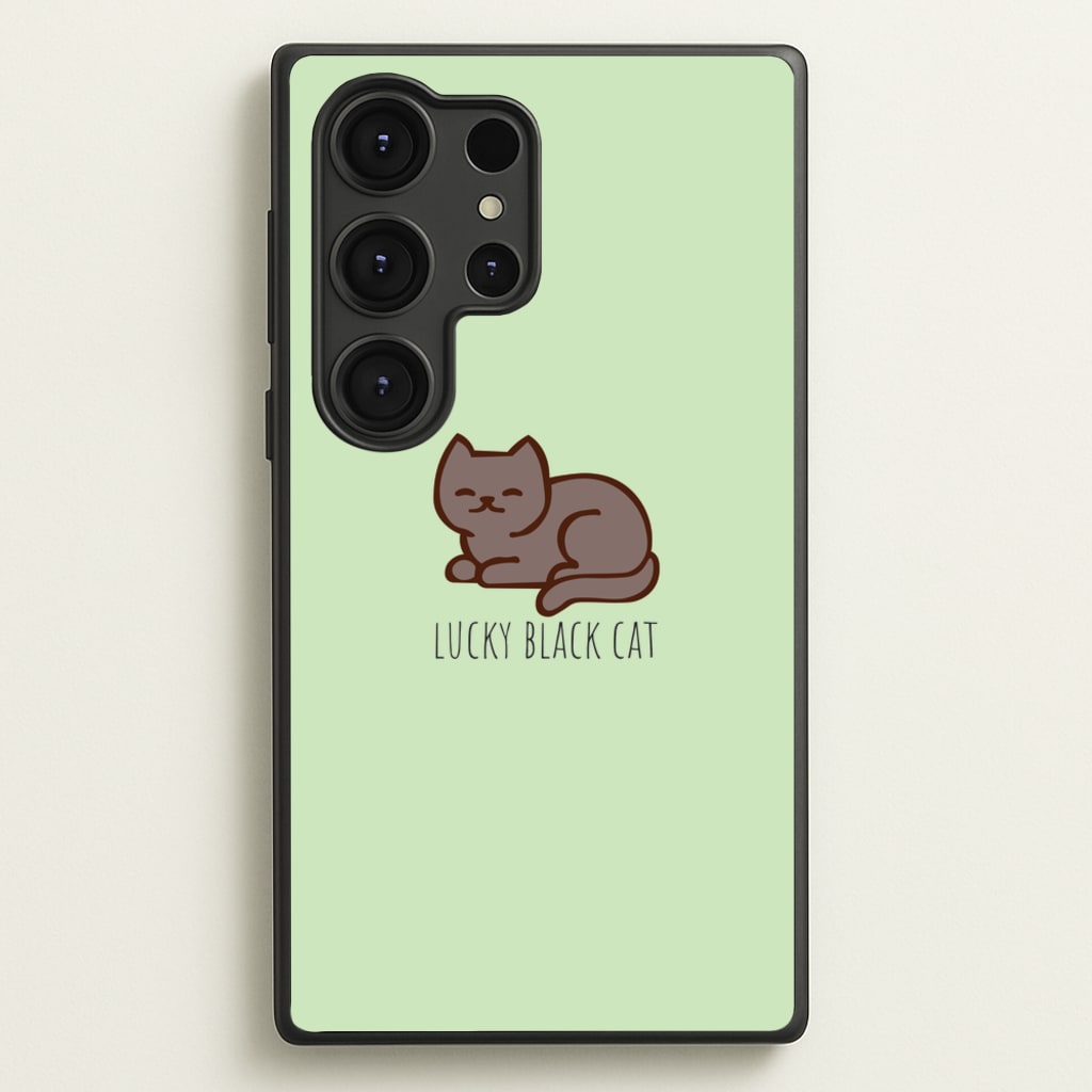 Lucky Black Cat - Cats - Cats Phone Case for Galaxy S25 Ultra