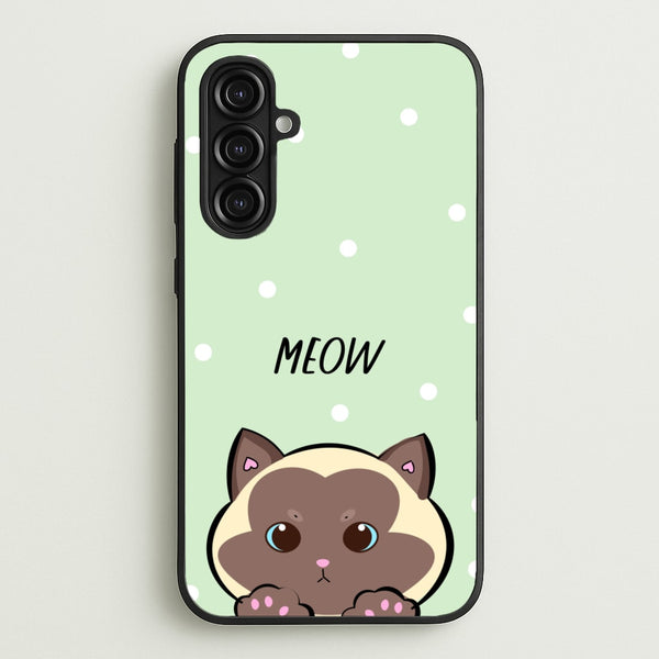 Meow Green - Cats - Cats Phone Case for Galaxy A16