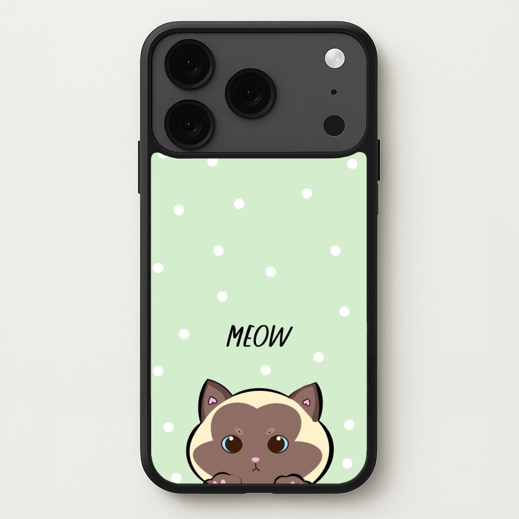 Meow Green - Cats Phone Case for iPhone 17 Pro