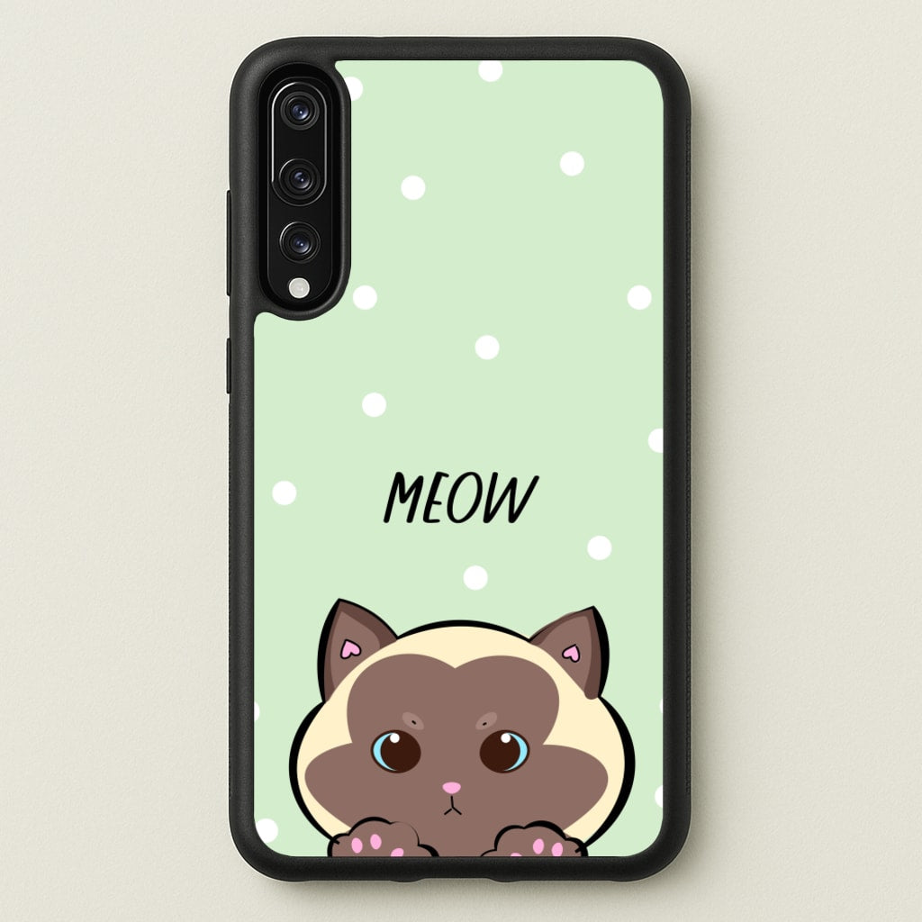 Meow Green - Cats - Cats Phone Case for Huawei P20 Pro