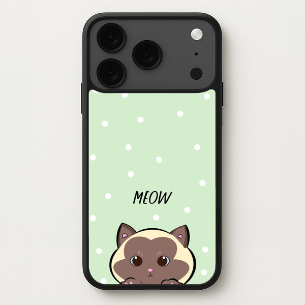 Meow Green - Cats Phone Case for iPhone 17 Pro Max