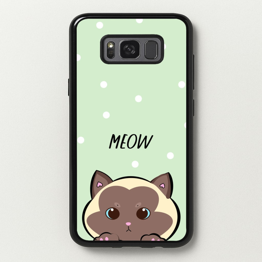 Meow Green - Cats - Cats Phone Case for Galaxy S8 Plus